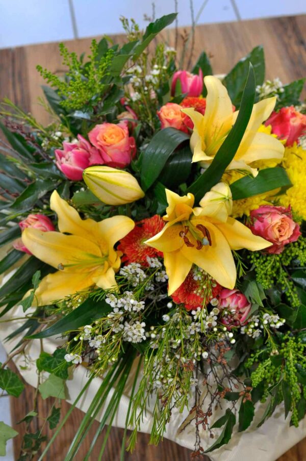 Bouquet de couleur chatoyante