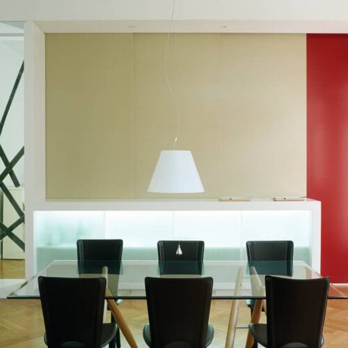 Décor contemporain dans un intérieur avec des gros Bambous