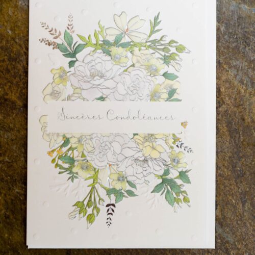 Grande carte de Condoléance