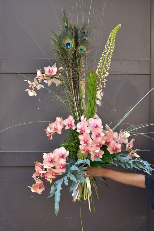 Bouquet géant d'orchidèes