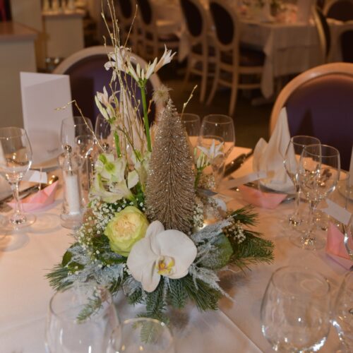 Centre de table pour Noël avec des Orchidées_-5