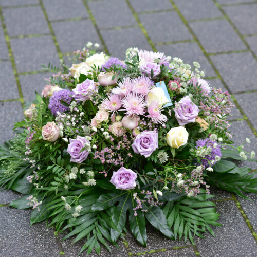 Coussin Blanc et Parme