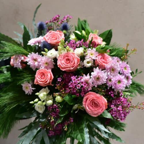 Bouquet de fleurs de ton rose