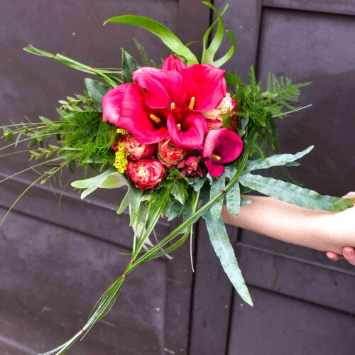 Bouquet stylisé avec des Arums