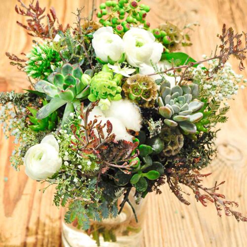 Bouquet de la forêt pendant l'hivers