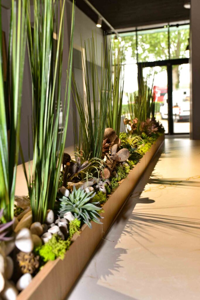 Mise en scéne de plantes artificiel dans un magasin de cuisine -4